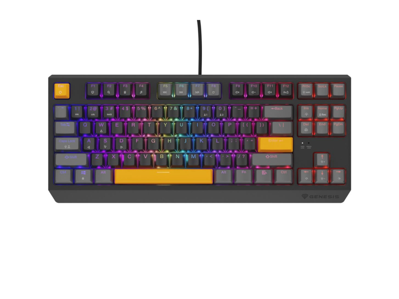 Genesis Thor 230 TKL Anchor Gray Positive US Outemu Red